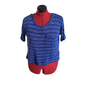 Mossimo blue striped short sleeve shirt, size xs*